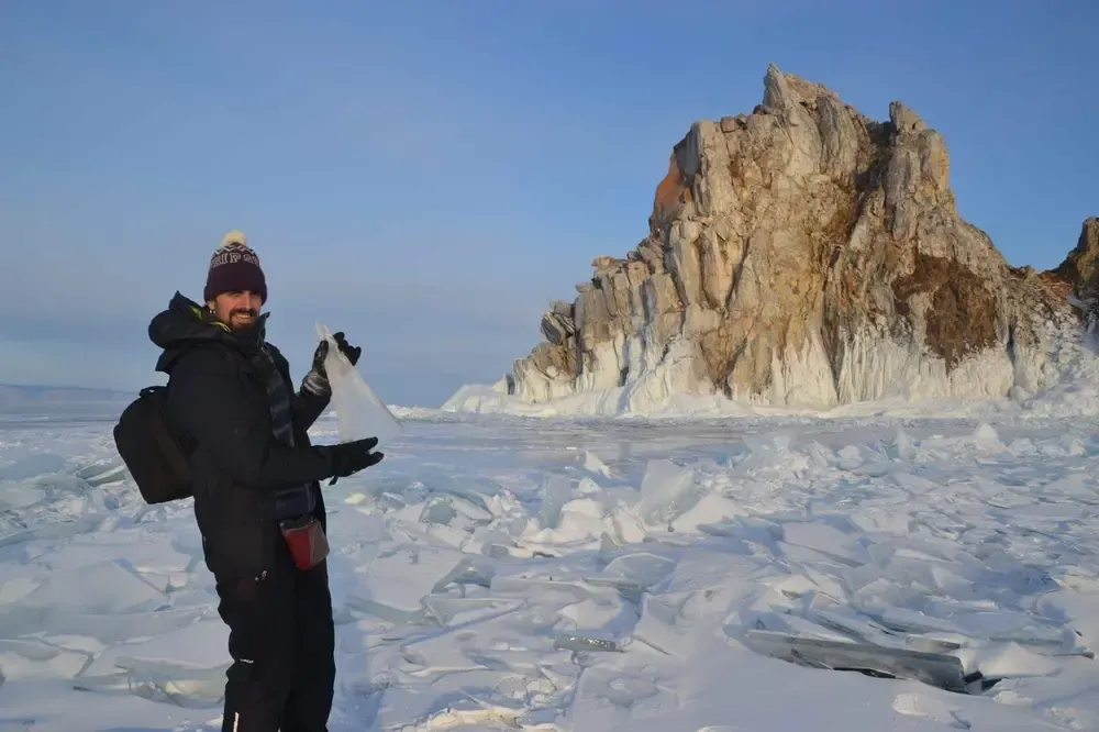 Hielo del lago Baikal
