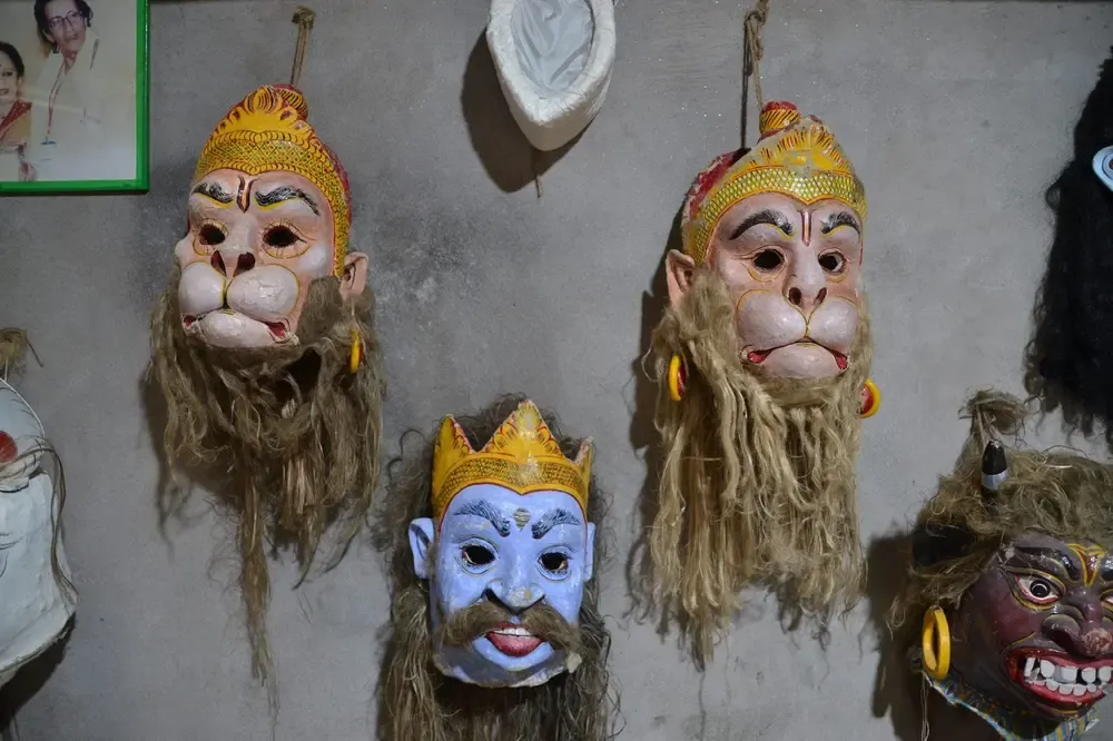 Máscaras tradicionales de Majuli