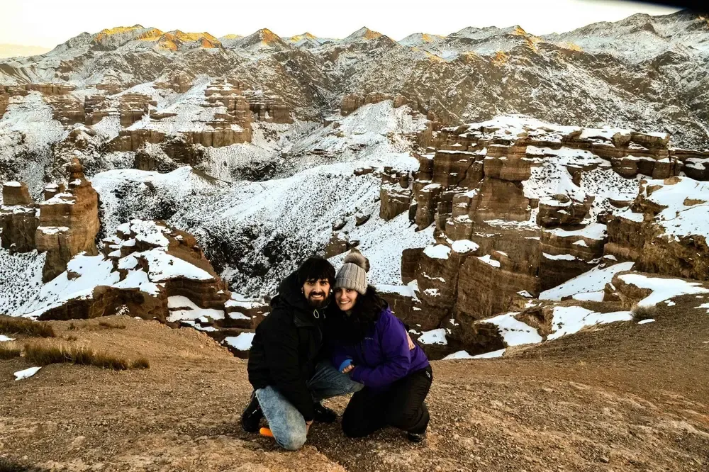 Cañón Charyn nevado