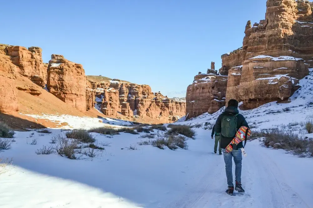 Recorriendo el Cañón nevado