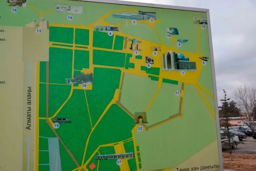 mapa con los principales atractivos de la ciudad