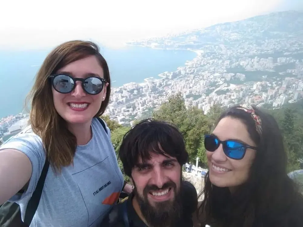 Disfrutando de las vistas en Líbano