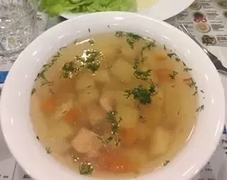 Sopa de salmón