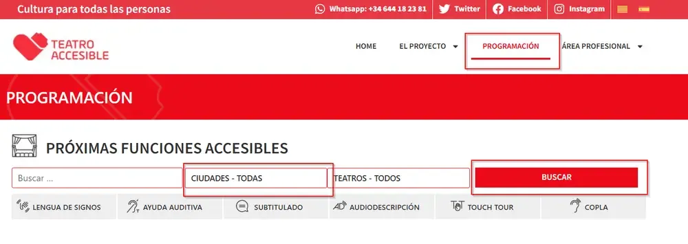 obras teatro accesibles
